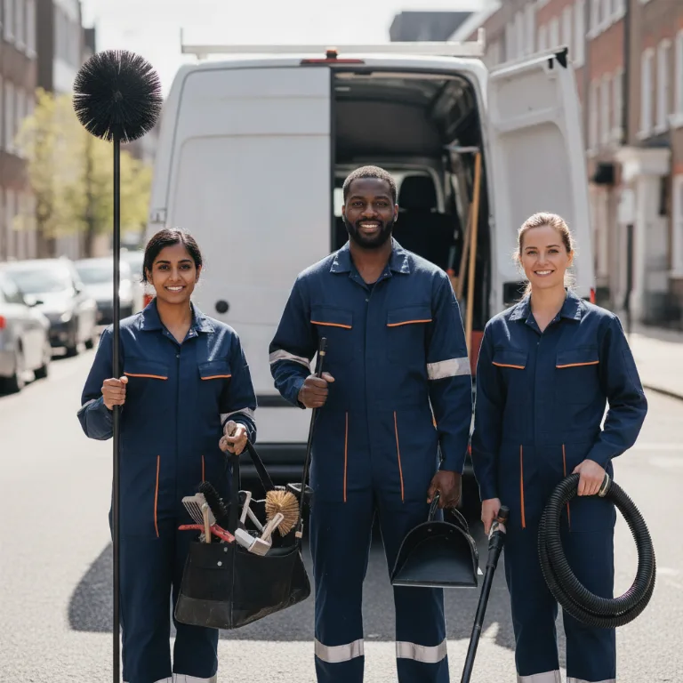 Chimney Sweep team in Tamworth